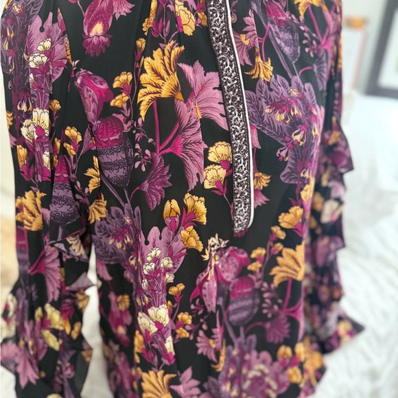 Kobi Halperin Floral Blouse - Black and Purple - Picture 8 of 16